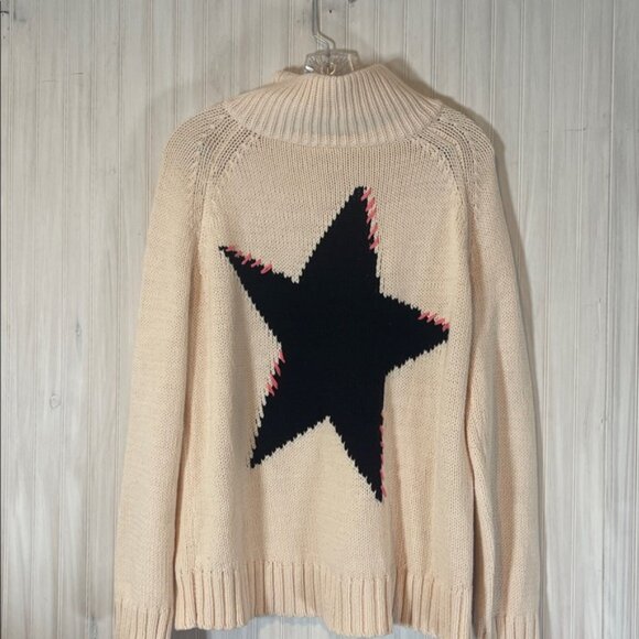 NWT ANTHROPOLOGIE LISA TODD STAR MOCK NECK SWEATER MEDIUM - Picture 4 of 6